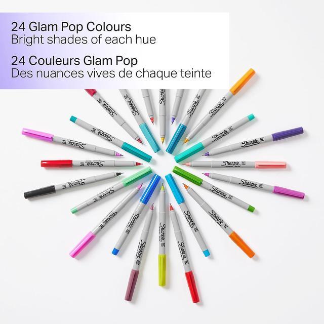 Alt view image 6 of 11 - Sharpie Ultra Fine Tip Permanent Marker Color Burst Assortment 24/Pack 1949558