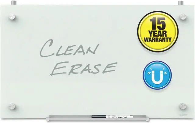 Main image of Quartet Infinity Magnetic Glass Dry Erase Cubicle Board 18 x 30 White PDEC1830