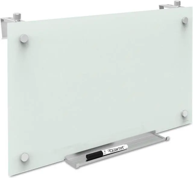 Alt view image 2 of 10 - Quartet Infinity Magnetic Glass Dry Erase Cubicle Board 18 x 30 White PDEC1830