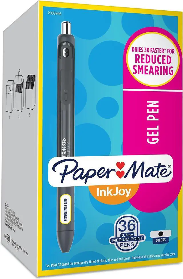 Alt view image 2 of 7 - Sharpie S-Gel Retractable Gel Pen Medium Point Blue Ink 4 Pack (2096172)