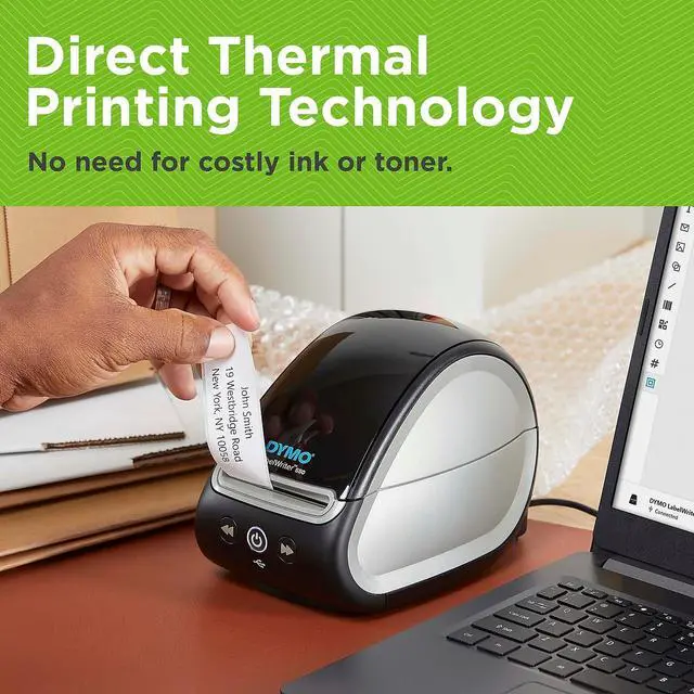 Alt view image 3 of 6 - Dymo LabelWriter 550 Desktop Label Printer (2112552)