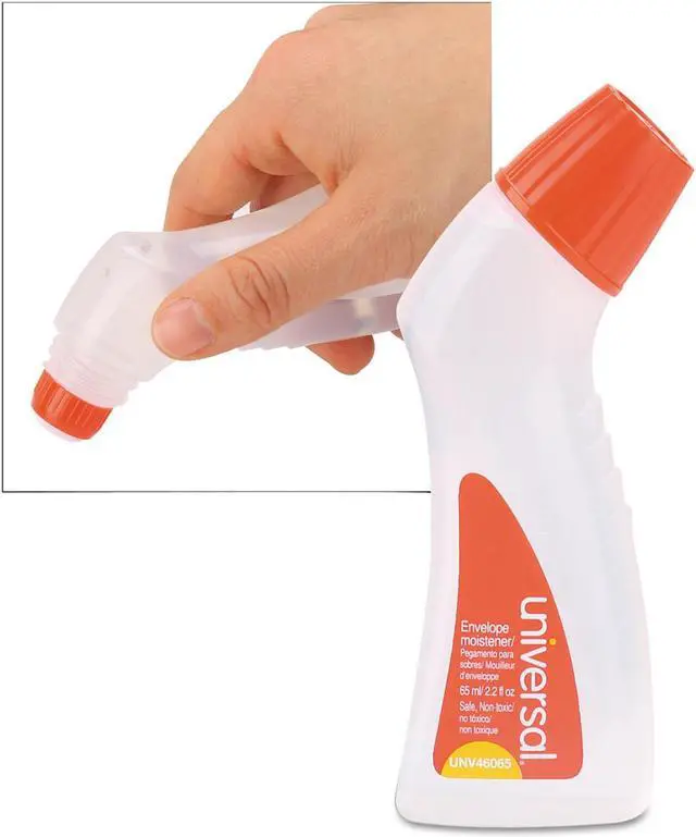 Alt view image 6 of 7 - UNIVERSAL Envelope Moistener with Adhesive 2.2 oz Bottle Clear 46065