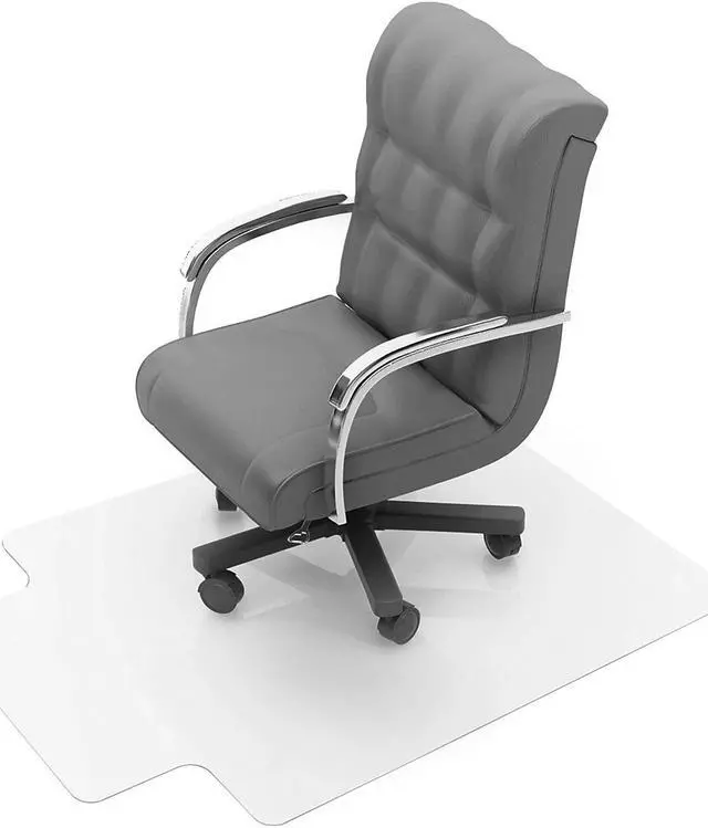 Alt view image 4 of 14 - Cleartex PVC Rctglr Lip Chair Mat Std Pile Carpets 36X48 FR119226LV