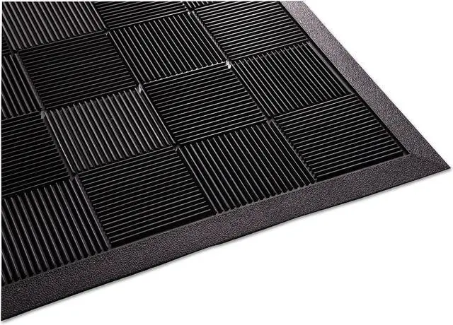 Alt view image 2 of 2 - Guardian Parquet Wiper Scraper Mat 36 x 60 Black PARQUET3X5
