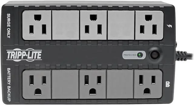 Alt view image 3 of 4 - Tripp Lite 350VA 180W 120V 6-Outlet UPS Destop Battery Backup INTERNET350U