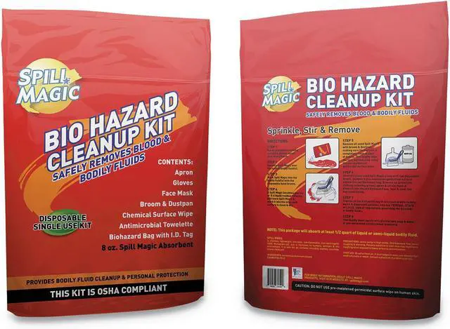 Main image of Spill Magic Biohazard Spill CleanUp 3/4" x 6" x 9" SMBIOHAZARD
