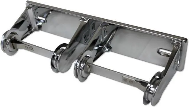 Main image of Impact Double Roll Toilet Tissue Dispenser 12.3 x 4.25 x 2.7 Chrome 1 Dozen 2501CT