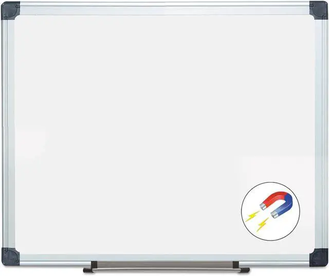 Alt view image 4 of 7 - MasterVision Porcelain Value Dry Erase Board 24 x 36 White Aluminum Frame CR0601170MV