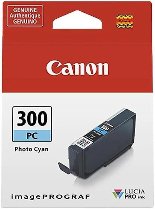 Main image of Canon 300 PC Photo Cyan Standard Yield Ink Cartridge (4197C002)