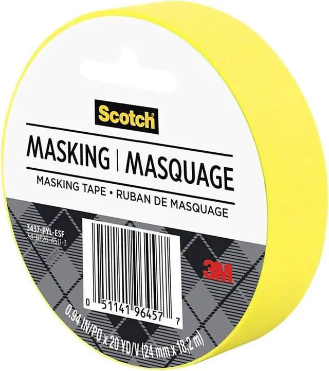 Alt view image 4 of 11 - Scotch Expressions Masking Tape .94" x 20 yds. Yellow (3437-PYL) 201984