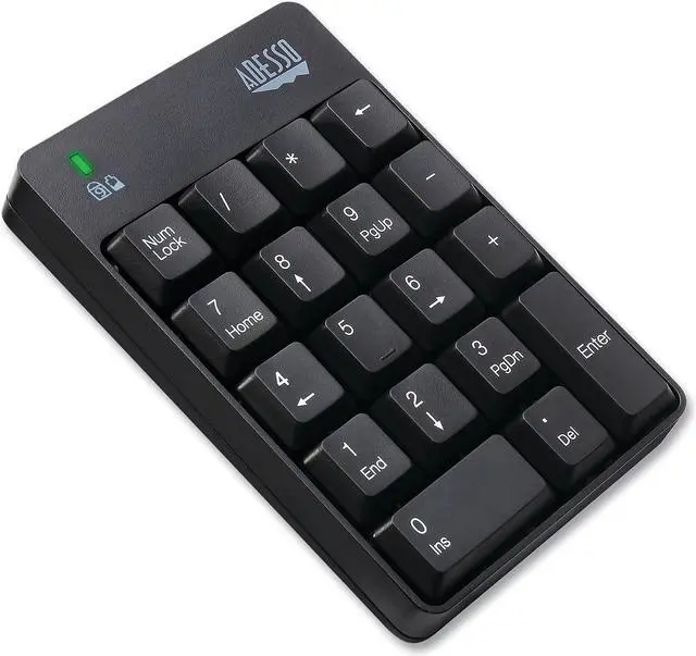Alt view image 3 of 8 - Adesso WKB6010UB Wireless 18-Key Numeric USB Keypad Black