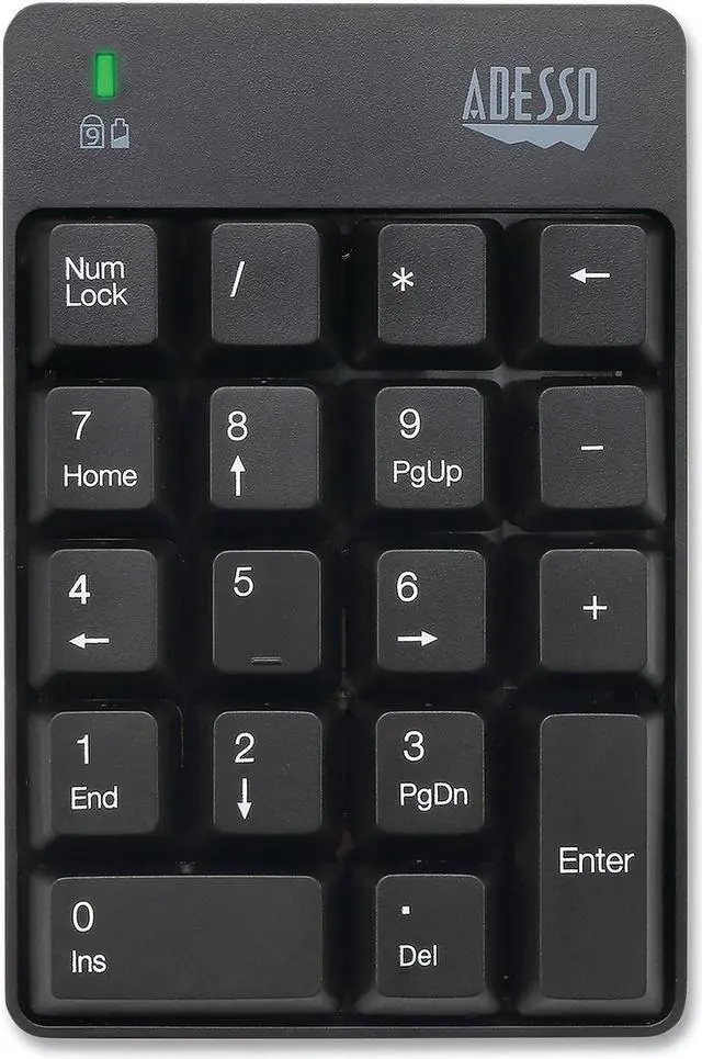 Main image of Adesso WKB6010UB Wireless 18-Key Numeric USB Keypad Black
