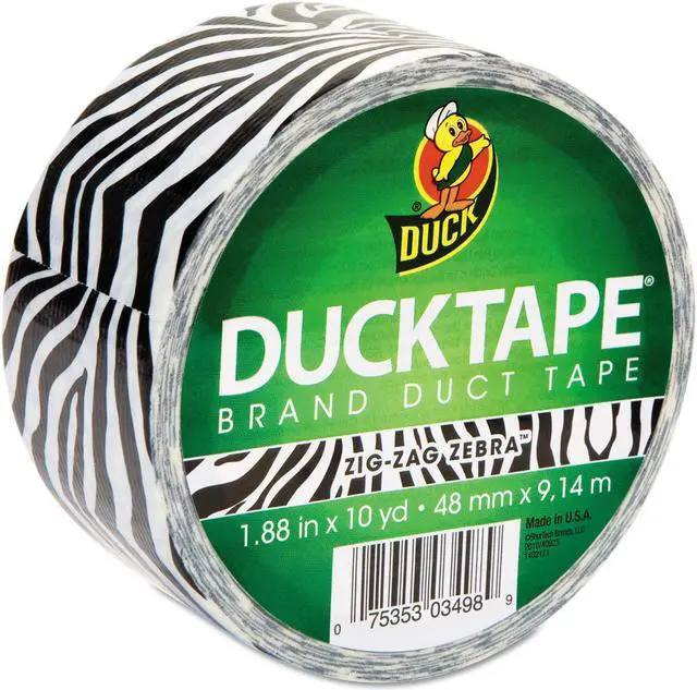 Main image of Duck Colored Duct Tape 9 mil 1.88" x 10 yds 3" Core Zebra 1398132
