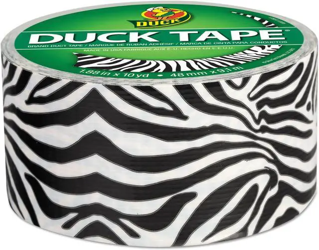 Alt view image 3 of 4 - Duck Colored Duct Tape 9 mil 1.88" x 10 yds 3" Core Zebra 1398132