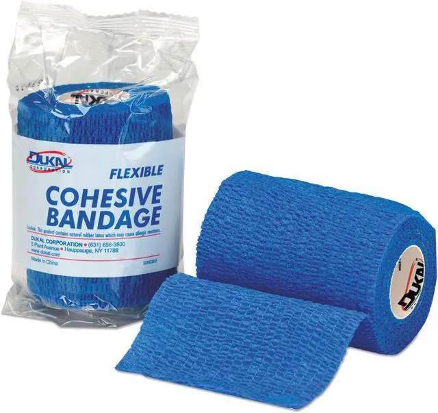 Main image of First Aid Only First-Aid Refill Flexible Cohesive Bandage Wrap 3" x 5 yd Blue 5933