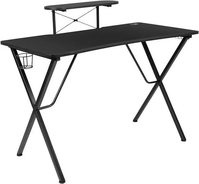 Main image of Flash Furniture 52"W Table Desk Black (NAN-RS-G1031-BK-GG) NANRSG1031BK