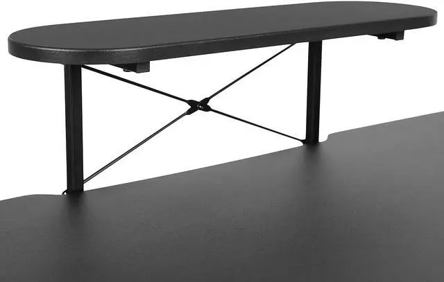 Alt view image 7 of 14 - Flash Furniture 52"W Table Desk Black (NAN-RS-G1031-BK-GG) NANRSG1031BK