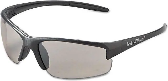 Main image of SMITH & WESSON 21298 Equalizer, Safety Glasses, Uncoated, Light Gray Lens, Gray