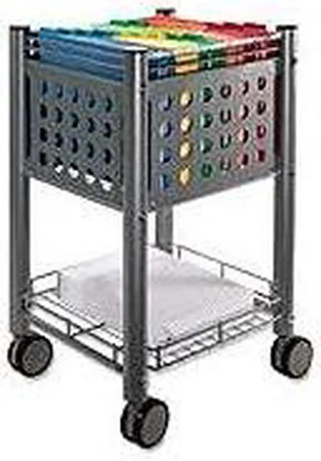 Main image of Advantus File Cart Holds Letter Folders 15-3/4"x15-3/4"x29" Gray VRTVF52002