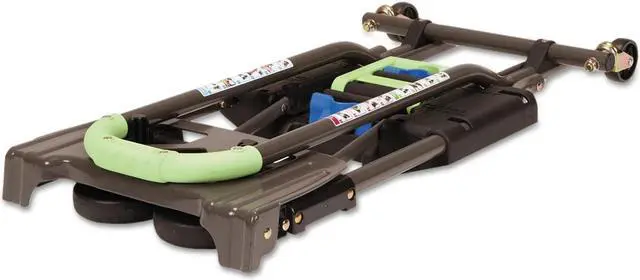 Alt view image 4 of 8 - Cosco 2-in-1 Multi-Position Hand Truck and Cart 16 5/8 x 12 3/4 x 49 1/4 Blue/Green 12222PBG1E