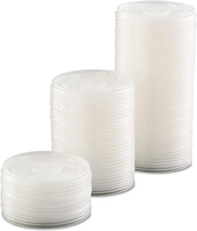 Alt view image 2 of 2 - DART Plastic Cold Cup Lids Fits 10oz Cups Translucent 1000/Carton 10SL