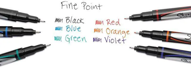 Alt view image 4 of 7 - Sharpie Plastic Point Stick Water Resistant Pen Red Ink Fine Dozen 1742665