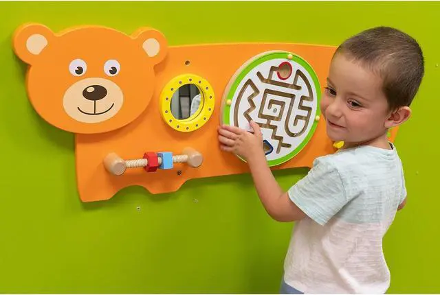 Alt view image 3 of 8 - Learning Advantage Three Activity Wall Panel Bear (CTU50471)
