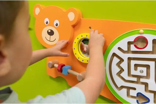 Alt view image 4 of 8 - Learning Advantage Three Activity Wall Panel Bear (CTU50471)