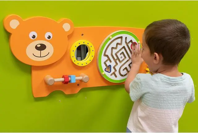 Alt view image 6 of 8 - Learning Advantage Three Activity Wall Panel Bear (CTU50471)
