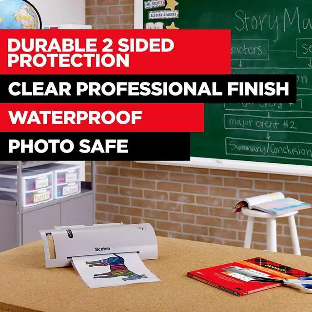 Alt view image 16 of 20 - Scotch Letter Size Thermal Laminating Pouches 3 mil 11 2/5 x 8 9/10 200 per Pack TP3854200