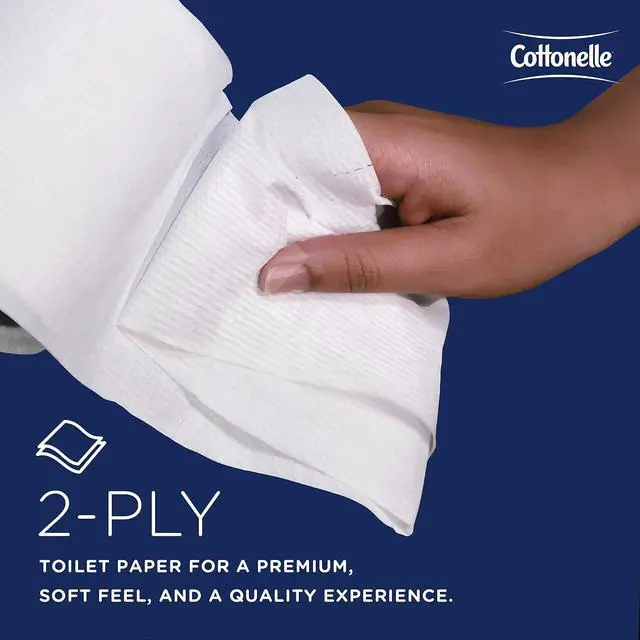 Alt view image 5 of 11 - Cottonelle Two-Ply Bathroom Tissue 451 Sheets/Roll 20 Rolls/Carton 13135