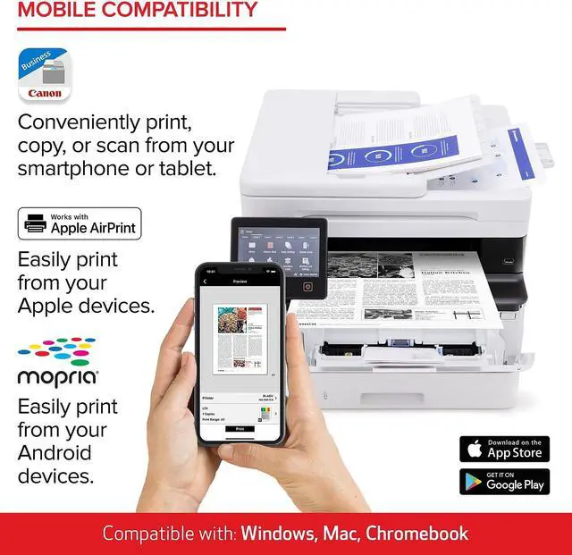 Alt view image 11 of 18 - Canon imageCLASS MF465dw Multifunction Monochrome Laser Printer 5951C005