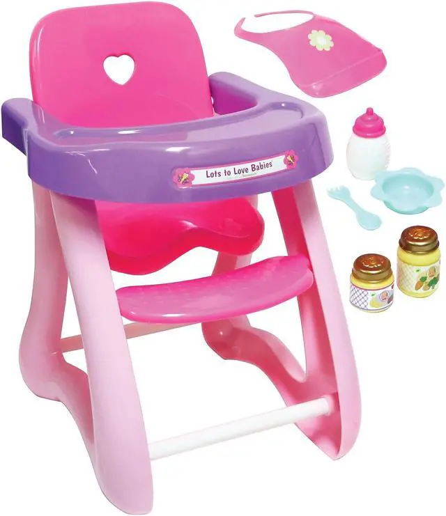 Alt view image 4 of 5 - jc toys for keeps-high chair for dolls (6piece)