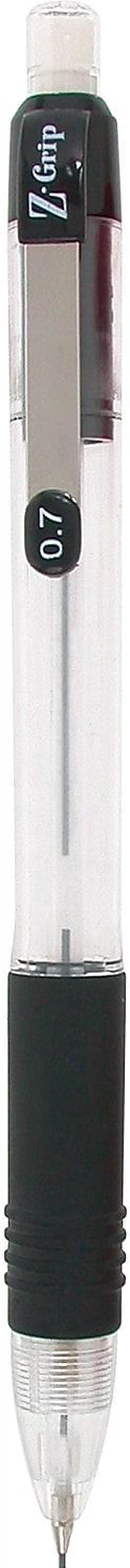 Alt view image 9 of 16 - ZEBRA PEN CORP. Z-Grip Mechanical Pencil HB 0.7 mm Clear Barrel 24/Pack 15241