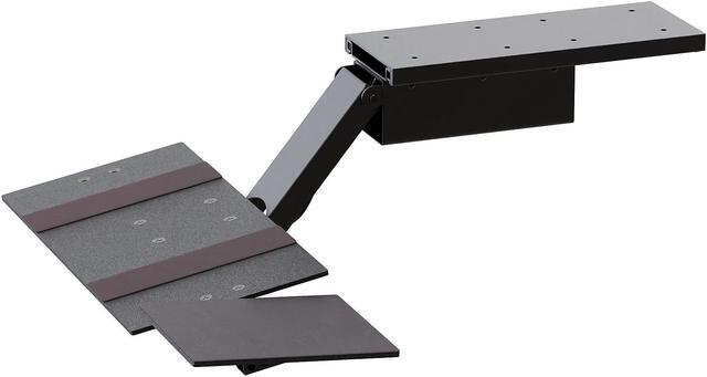 Alt view image 8 of 8 - KT1 Ergonomic Keyboard Tray Under Desk - Under Desk Keyboard Tray Slide Out with Adjustable Height and Tilt - Easy to Slide and Swivel 360 Degree - Keyboard Drawer with Adjustable Mouse Pad