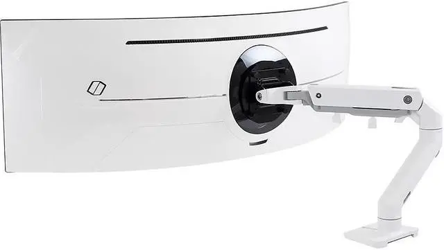 Alt view image 19 of 20 - Ergotron Mounting Arm for Monitor, Curved Screen Display, LCD Display - White