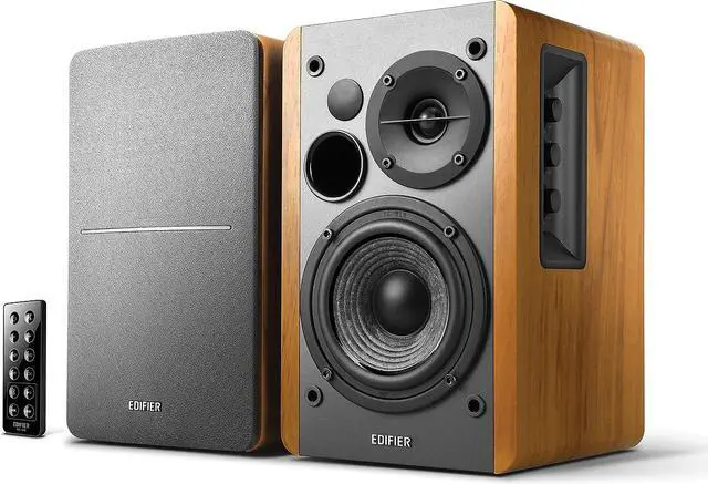 Alt view image 18 of 20 - Edifier R1280T Powered Bookshelf Speakers - 2.0 Active Near Field Monitor - Studio Monitor Speakers - Wooden Enclosure - 42 Watts RMS