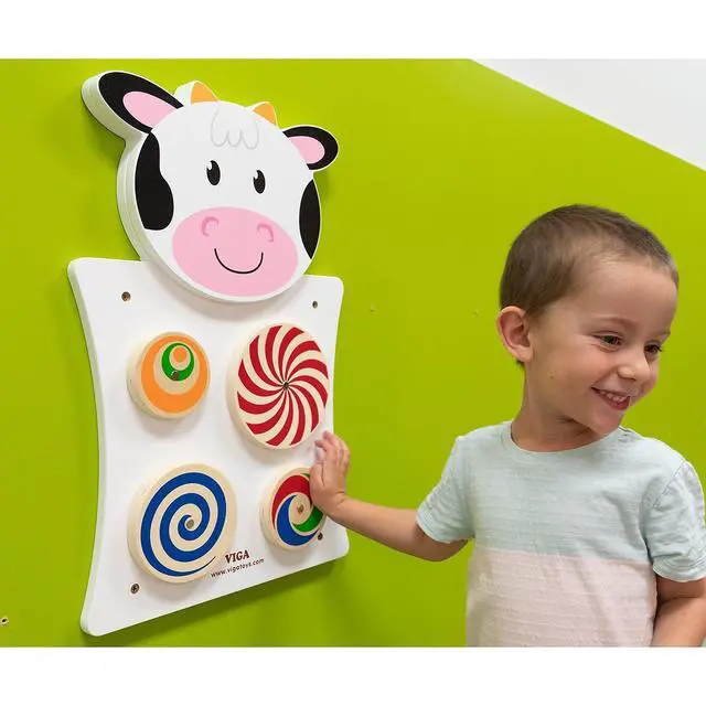 Alt view image 3 of 6 - Learning Advantage Single Activity Wall Panel Cow (CTU50677)