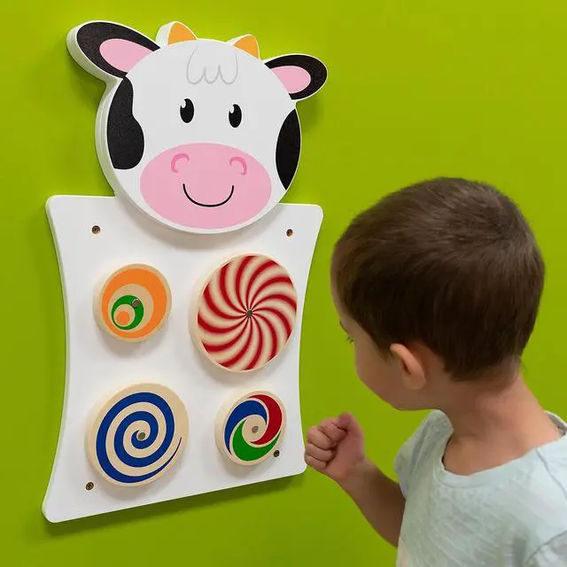 Alt view image 2 of 6 - Learning Advantage Single Activity Wall Panel Cow (CTU50677)