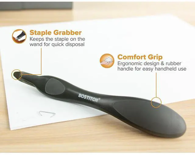 Alt view image 18 of 20 - Bostitch Professional Magnetic Push-Style Staple Remover Black 40000MBLK
