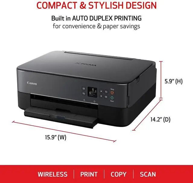 Alt view image 15 of 20 - Canon PIXMA TS6420a Wireless All-In-One Inkjet Printer, Black #4462C082AA