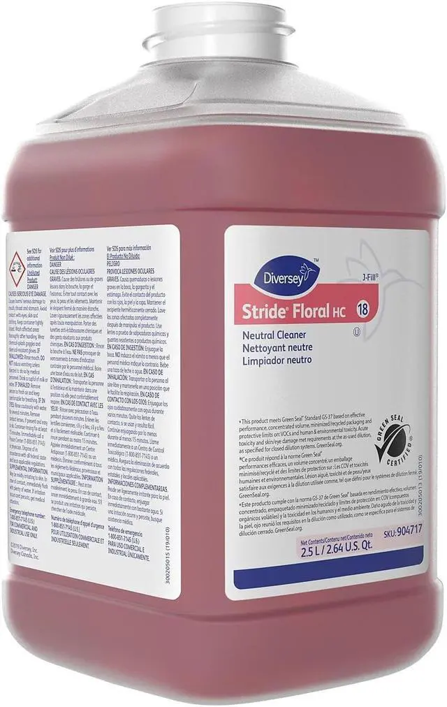 Alt view image 7 of 8 - Stride HC Floor Cleaner Floral 84.5 Oz. 904717