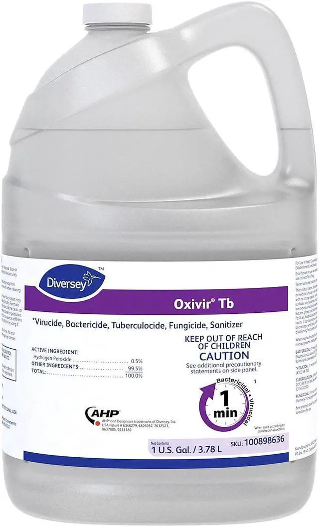 Alt view image 5 of 10 - Diversey 100898636 Cleaner and Disinfectant, 1 Gal.,PK4