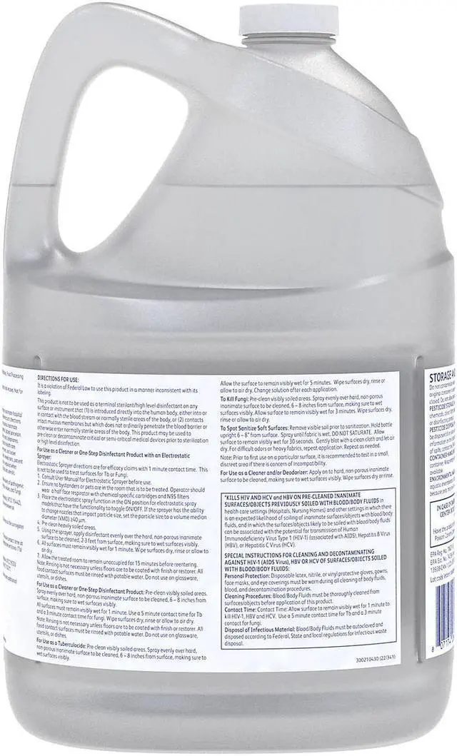 Alt view image 6 of 10 - Diversey 100898636 Cleaner and Disinfectant, 1 Gal.,PK4