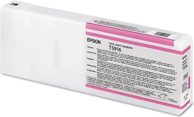 Alt view image 8 of 8 - Epson - T591600 - Epson Vivid Light Magenta Ink Cartridge - Inkjet - Light Magenta