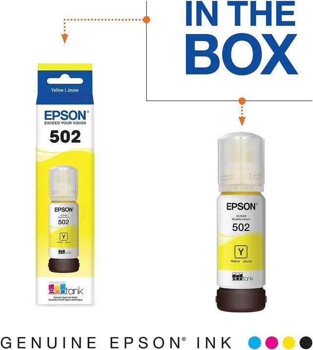 Alt view image 11 of 16 - Epson T502 Yellow Ink Bottle