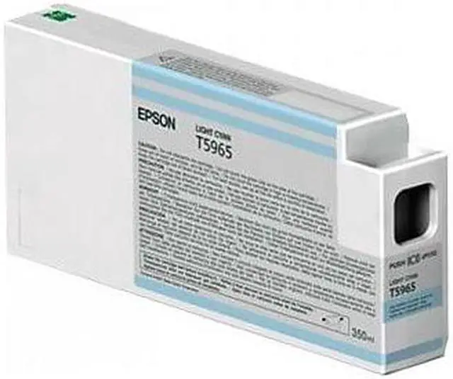 Alt view image 6 of 8 - Epson - T596500 - Epson UltraChrome HDR Light Cyan Ink Cartridge - Inkjet - Light Cyan