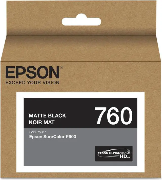 Alt view image 11 of 11 - EPSON PRINT T760820 T760 ULTRACHROME HD MATTE BLACK INK