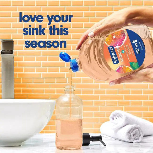 Alt view image 5 of 10 - Softsoap Antibacterial Liquid Hand Soap Refill for Dispenser Crisp Clean Scent 6/Carton (US05261ACT) 46325