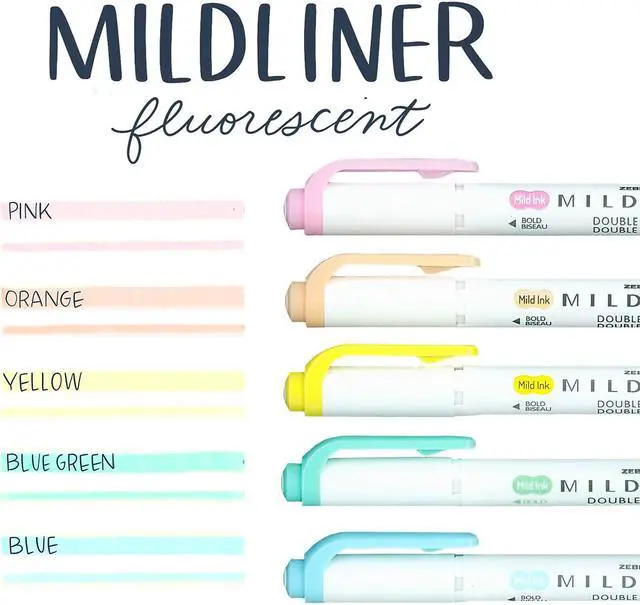 Alt view image 6 of 7 - Zebra Mildliner Double Ended Highlighter Chisel/Bullet Tip Assorted Colors 78105